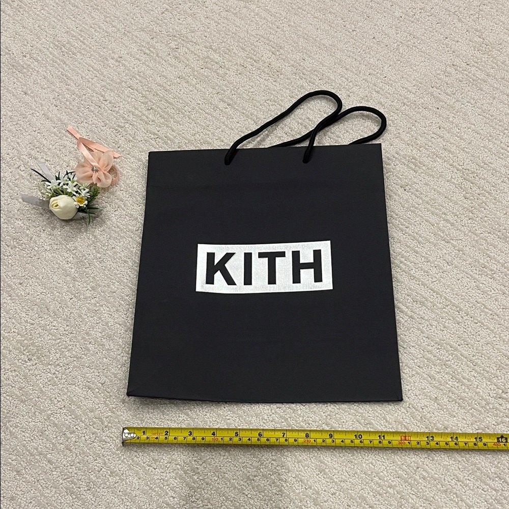 Kith Black paper shopping bag